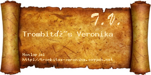 Trombitás Veronika névjegykártya