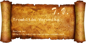 Trombitás Veronika névjegykártya