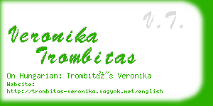 veronika trombitas business card